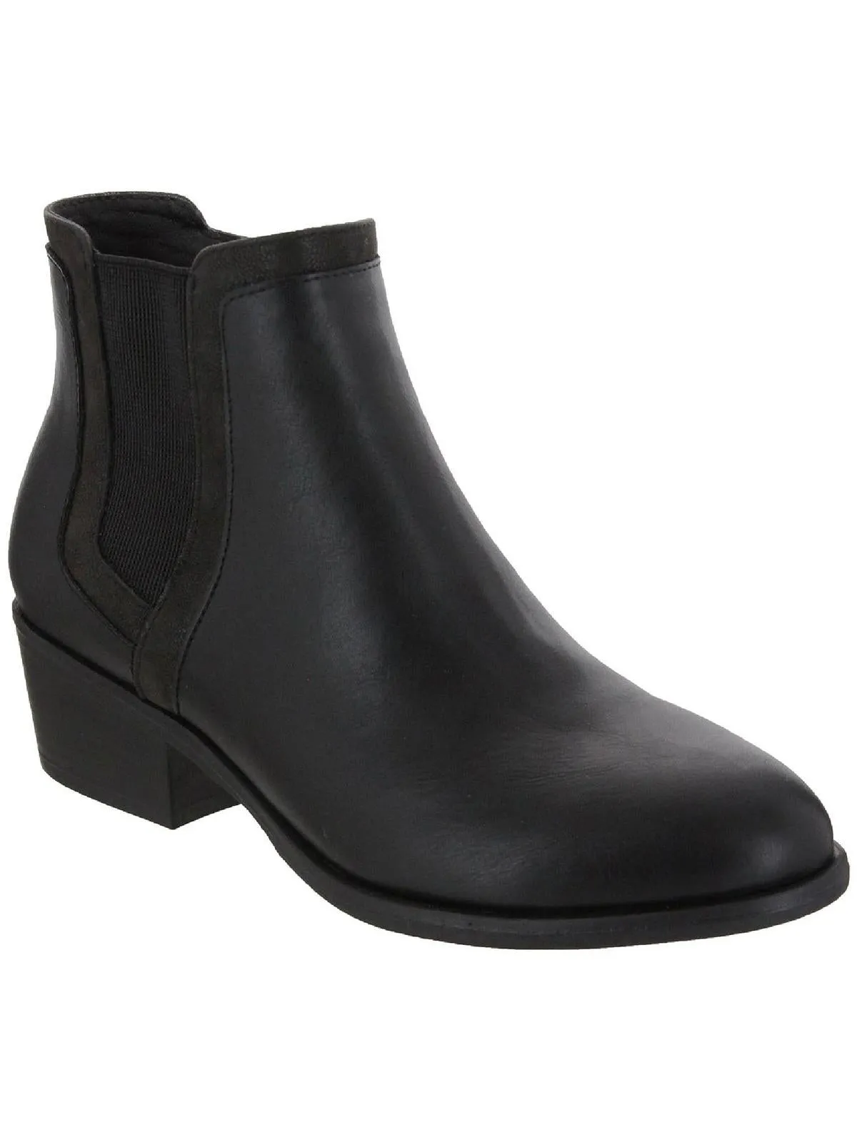 Talya Womens Block Heel Ankle Chelsea Boots