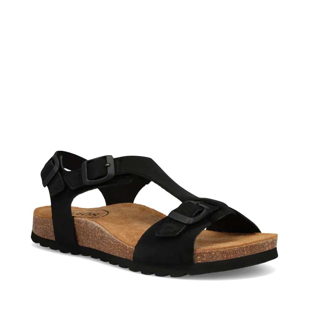 Taos Women's MVP Sandal in Black Suede