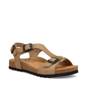 Taos Women's MVP Sandal in Oat Suede