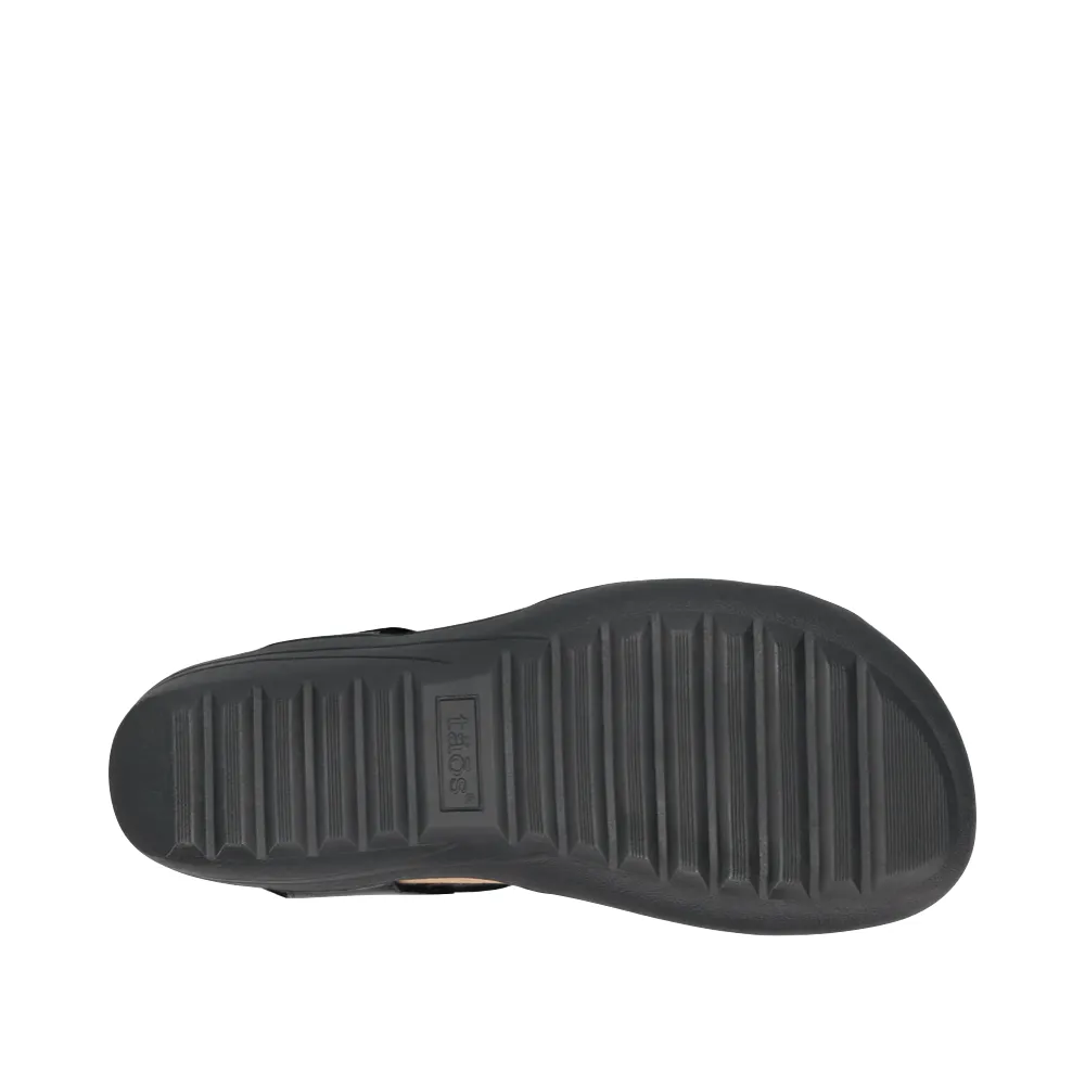 Taos Women's Serene Leather Sandal in Black