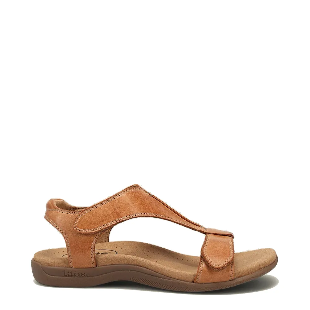 Taos Women's The Show Leather Sandal in Caramel