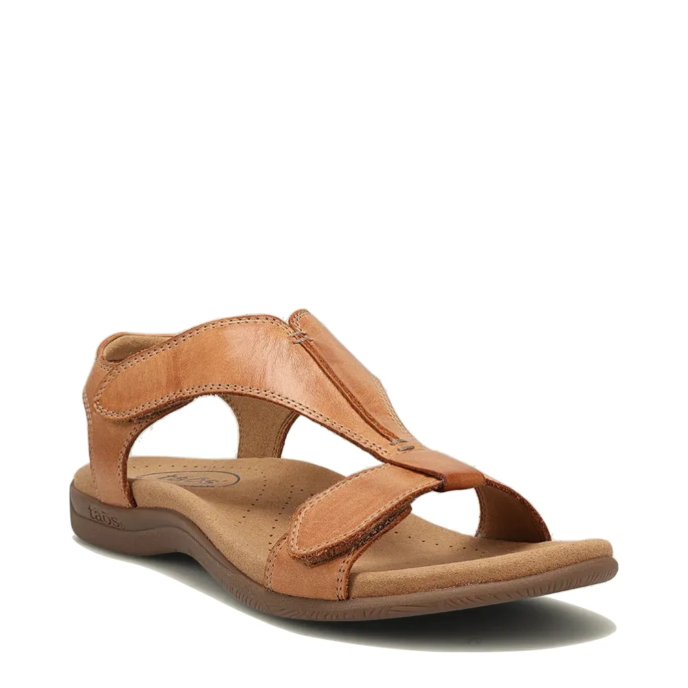 Taos Women's The Show Leather Sandal in Caramel