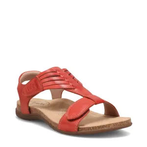 Taos Women's Wonderful Woven Leather Sandal in Bruschetta