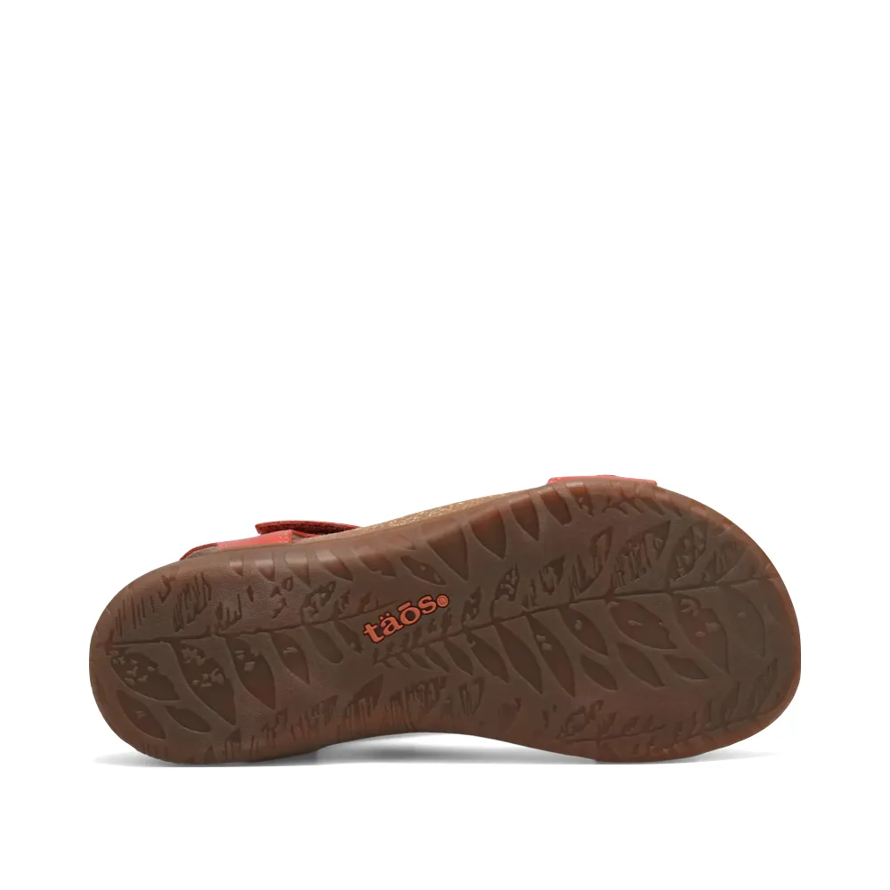 Taos Women's Wonderful Woven Leather Sandal in Bruschetta