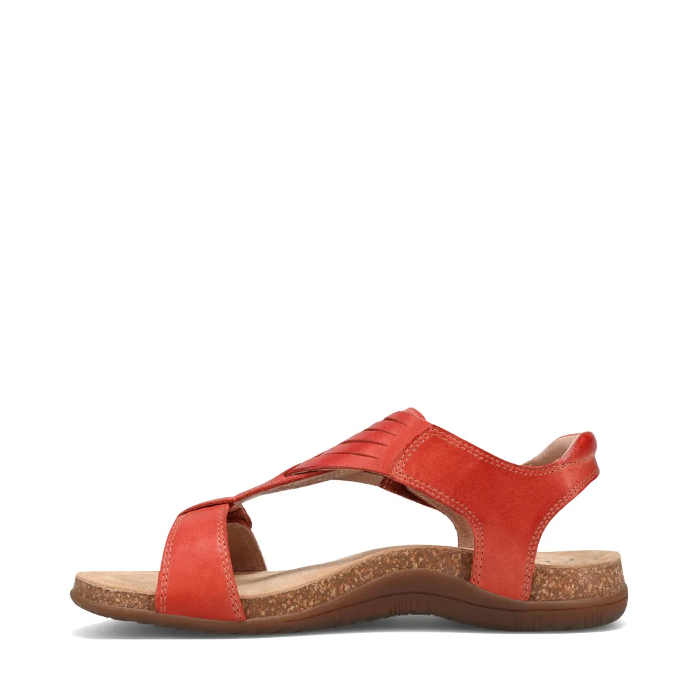Taos Women's Wonderful Woven Leather Sandal in Bruschetta