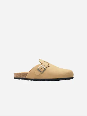 Taro Comfort Men's Vegan Footbed Sandals | Beige