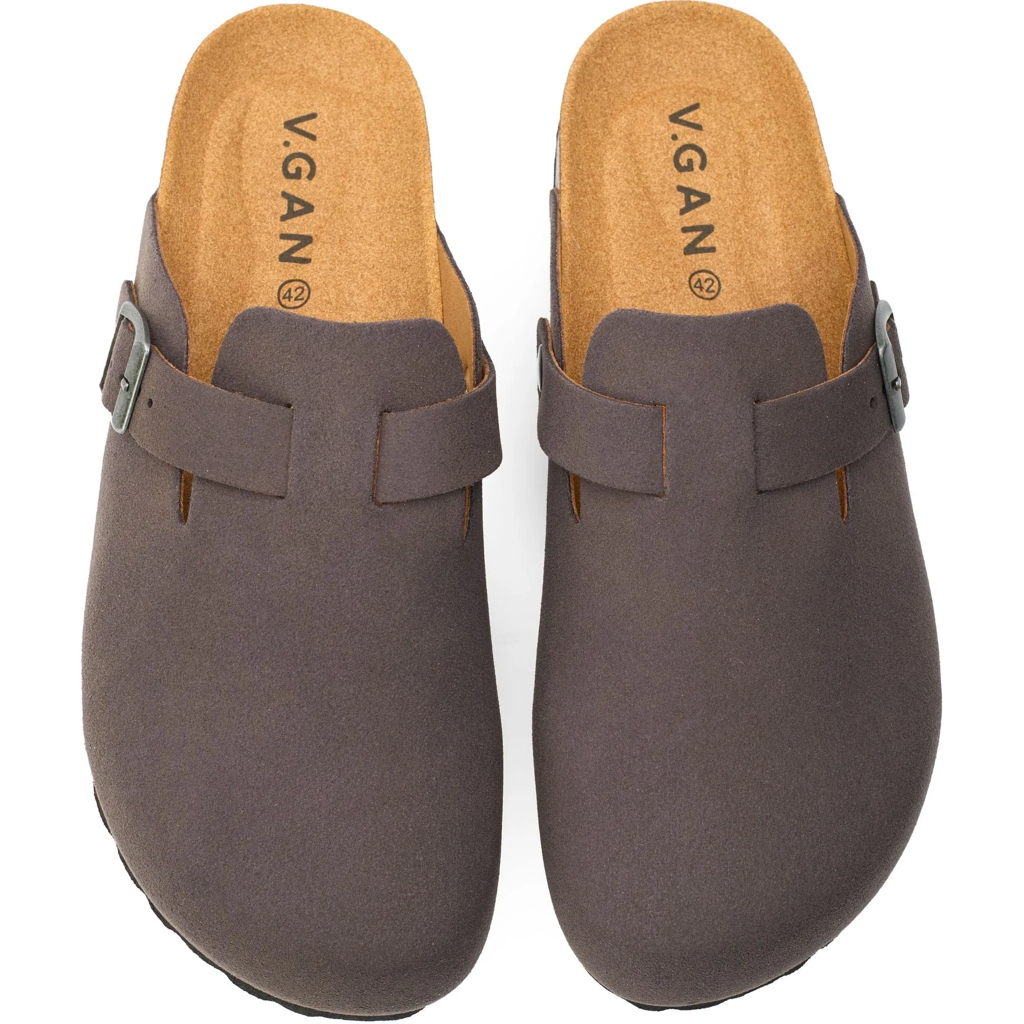 Taro Comfort Men's Vegan Footbed Sandals | Grey