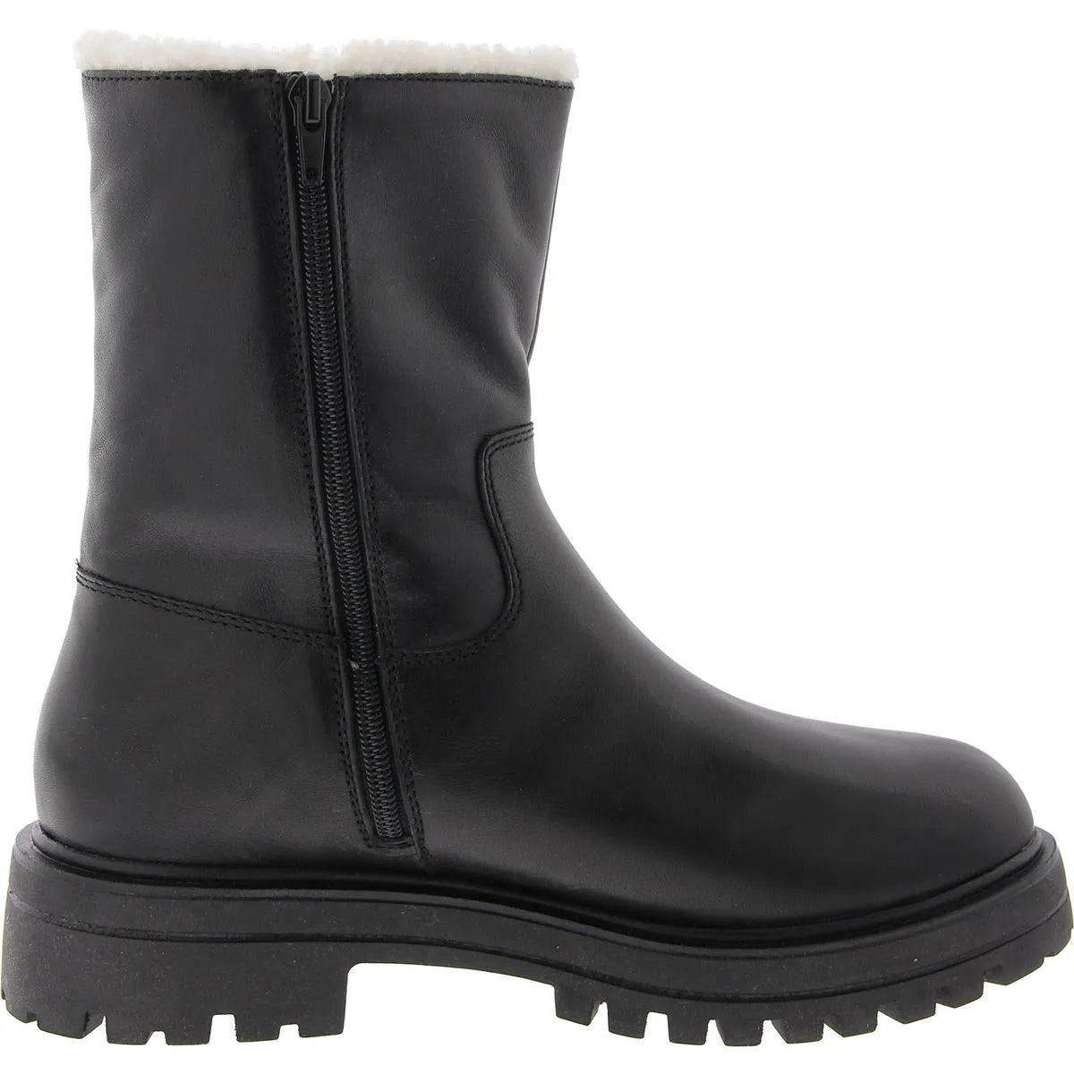 Tedra Womens Faux Fur Platform Mid-Calf Boots