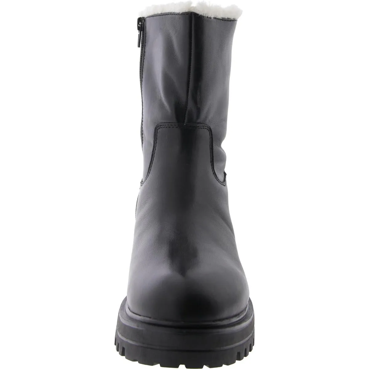 Tedra Womens Faux Fur Platform Mid-Calf Boots
