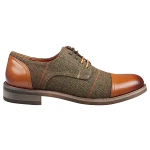 Theon Leather Tweed Oxford Shoes