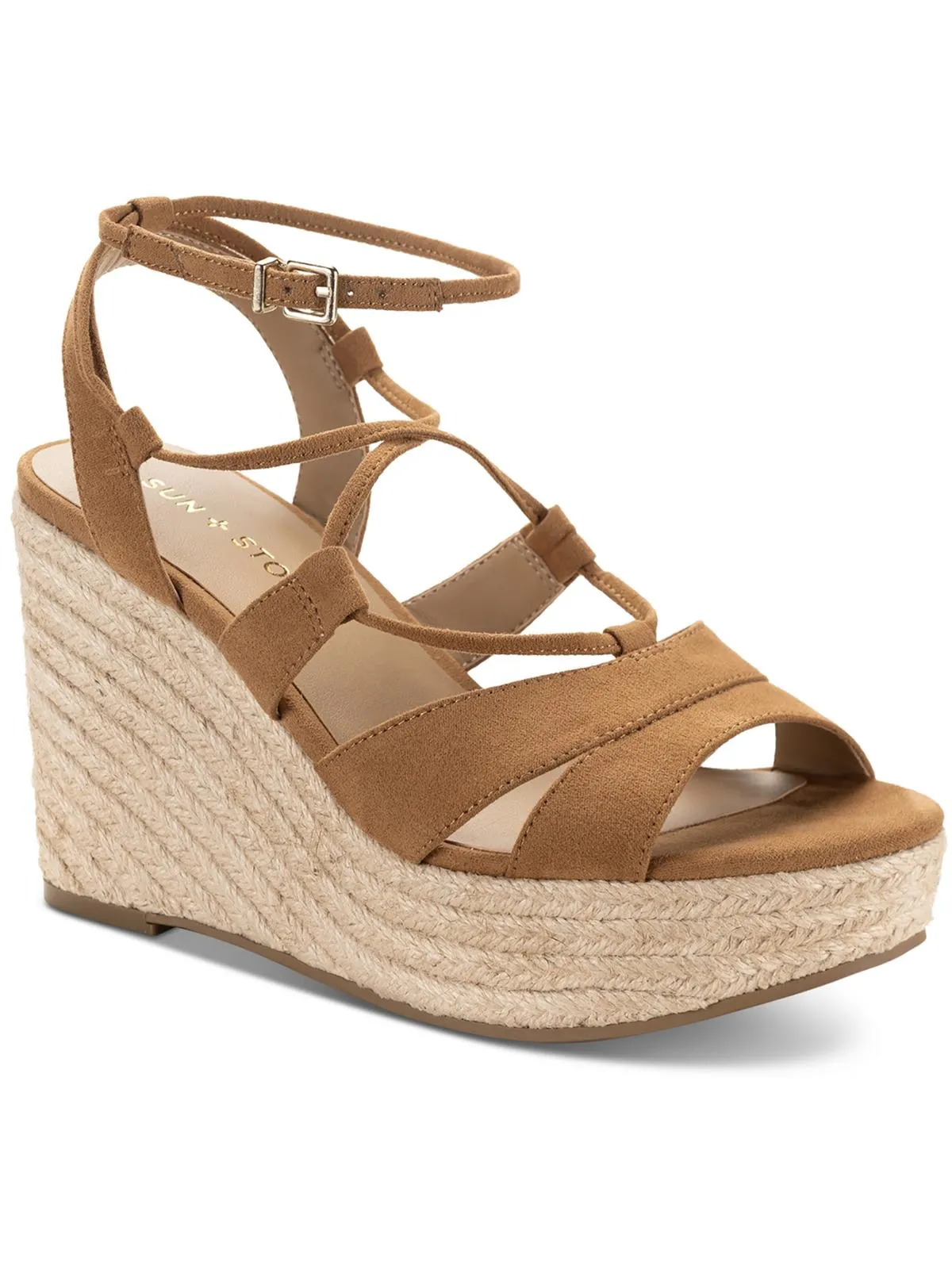 TIINSLEY Womens Ankle strap Strappy Wedge Sandals