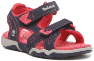 Timberland A1Jzl Perkin Row In Navy Pink For Infants Shoes Timberland