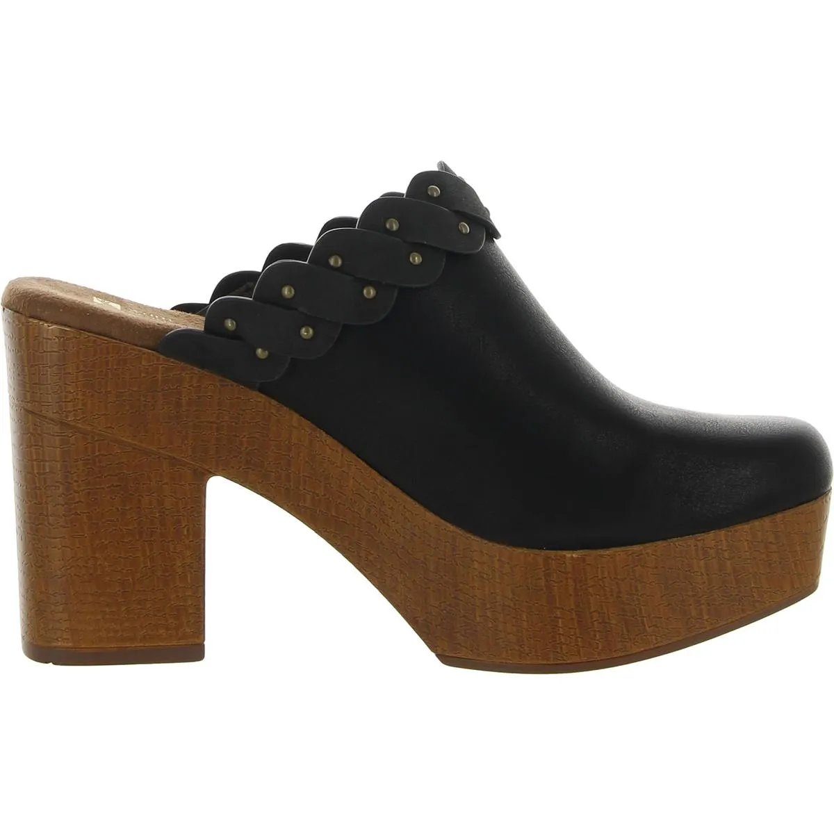 Toss Up Womens Faux Leather Comfort Clogs