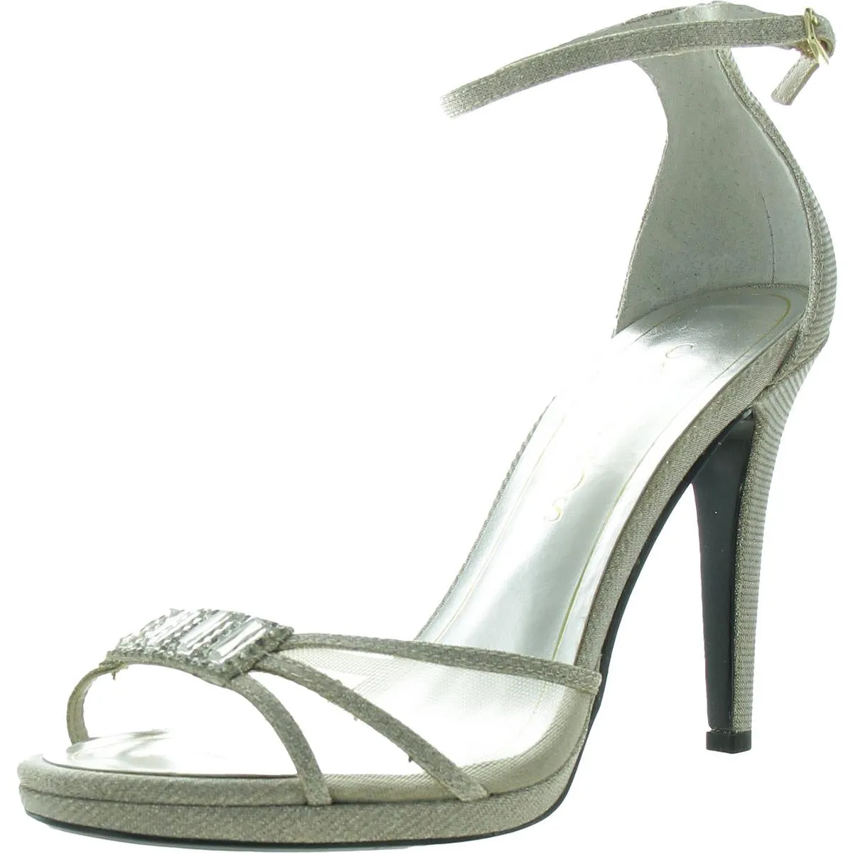 Tyler Womens Glitter Manmade Ankle Strap
