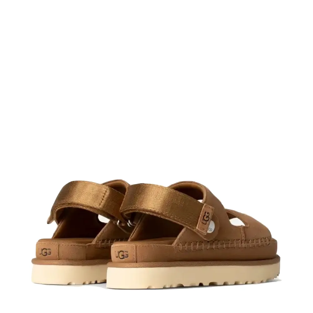 Ugg Women's Goldenstar Glide Convertible Back strap Sandal in Chestnut