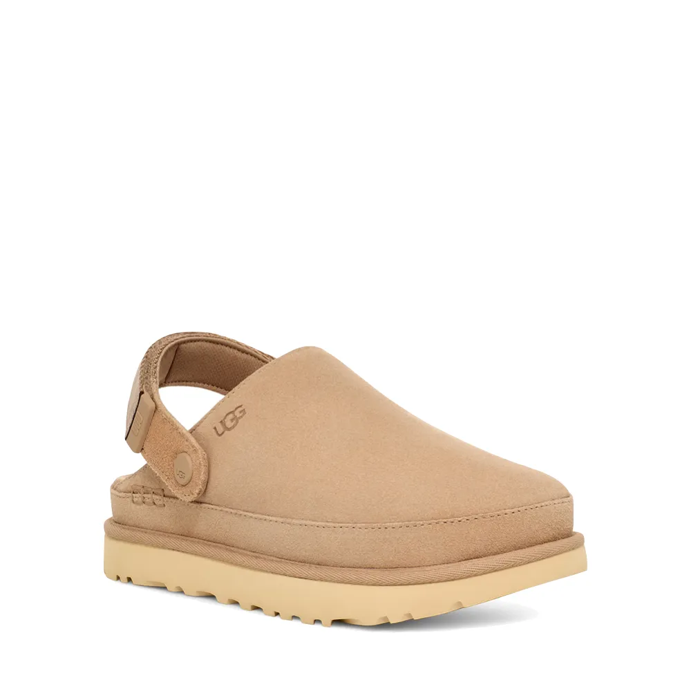 Ugg Women's Goldenstar Platform Clog in Sand