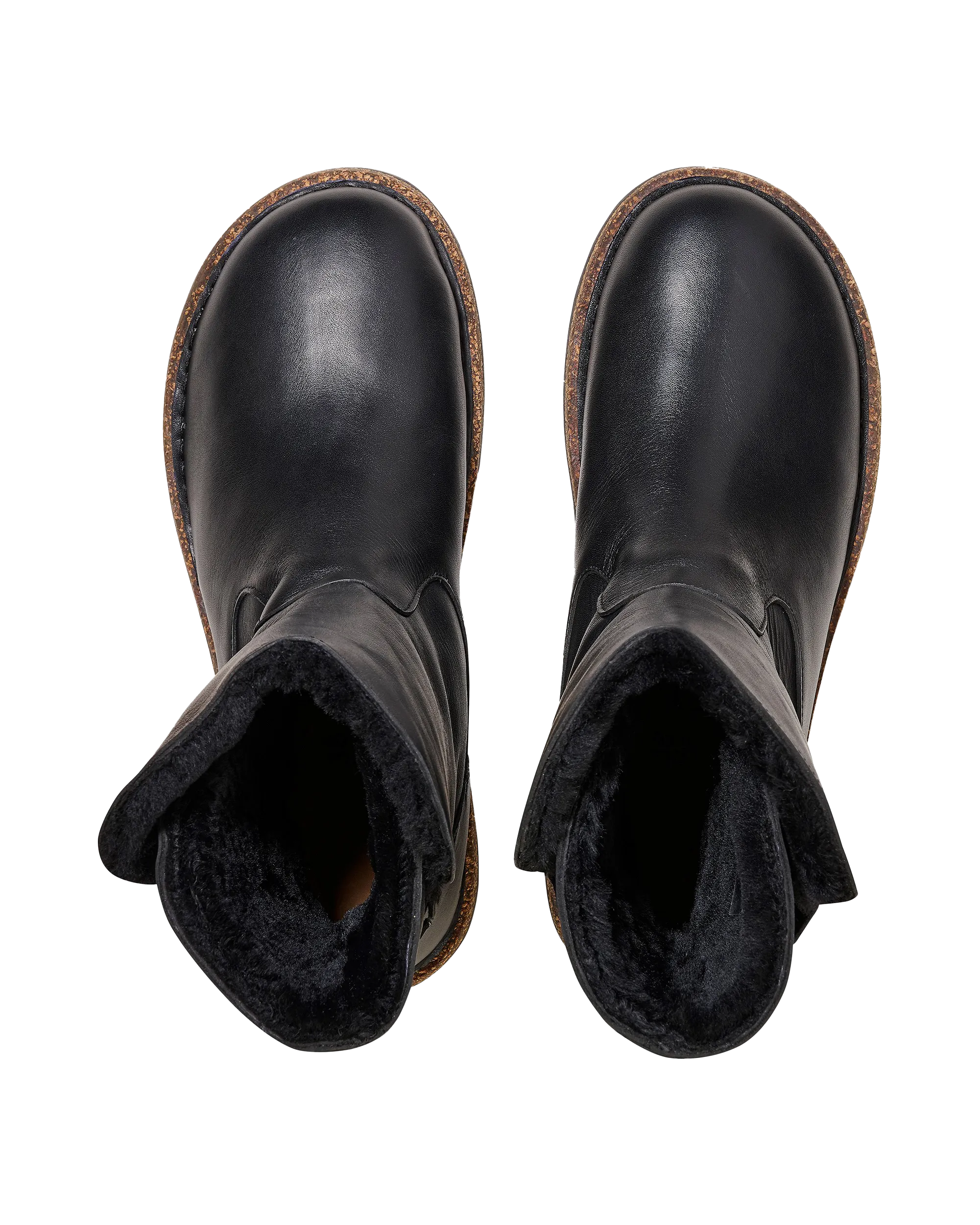 Uppsala Natural Leather Boots in Black