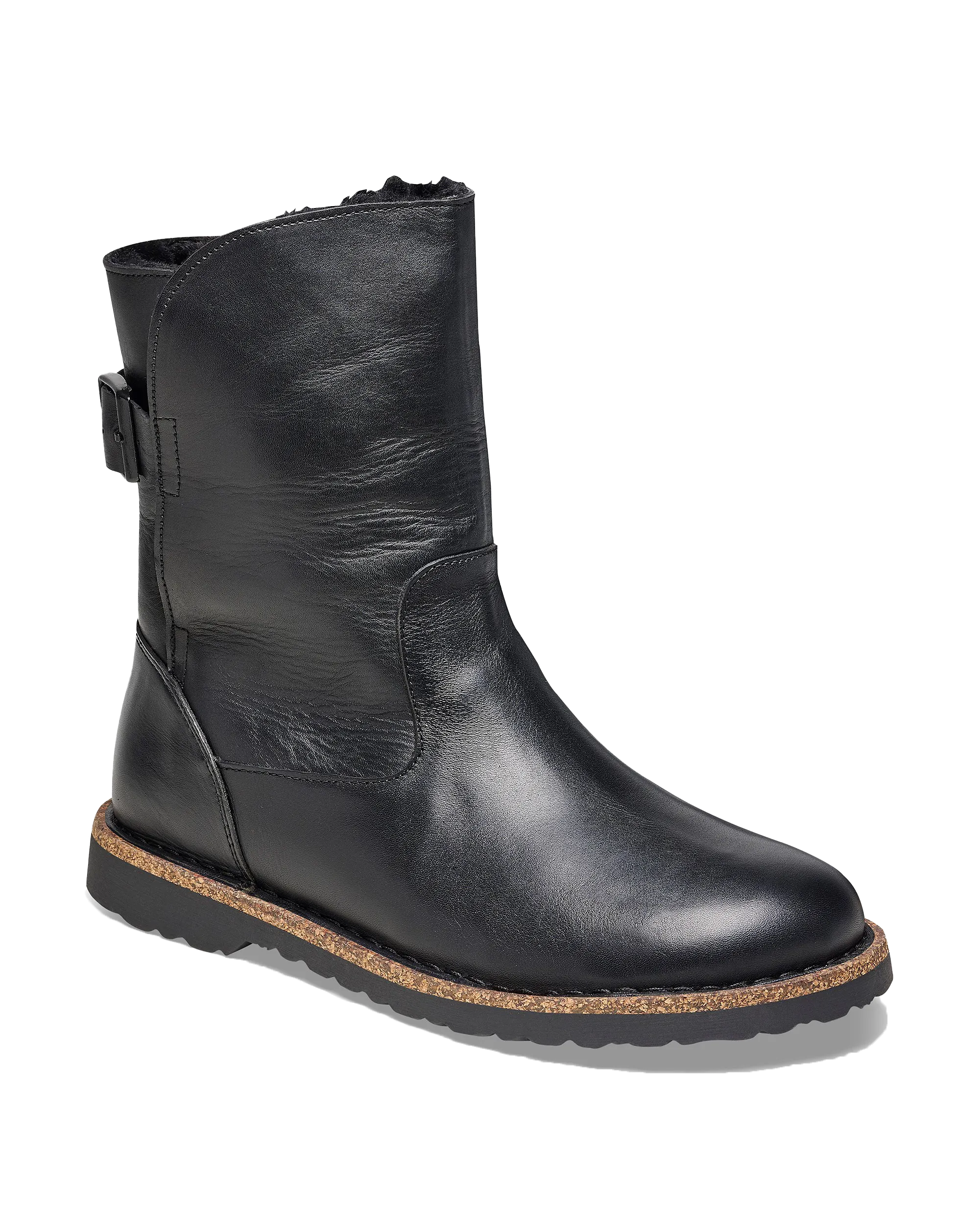 Uppsala Natural Leather Boots in Black