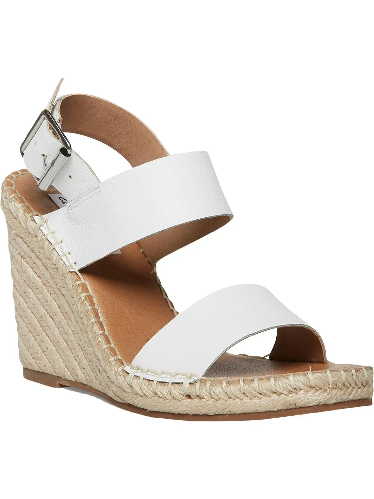 Uri Womens Buckle Espadrilles Wedge Heels