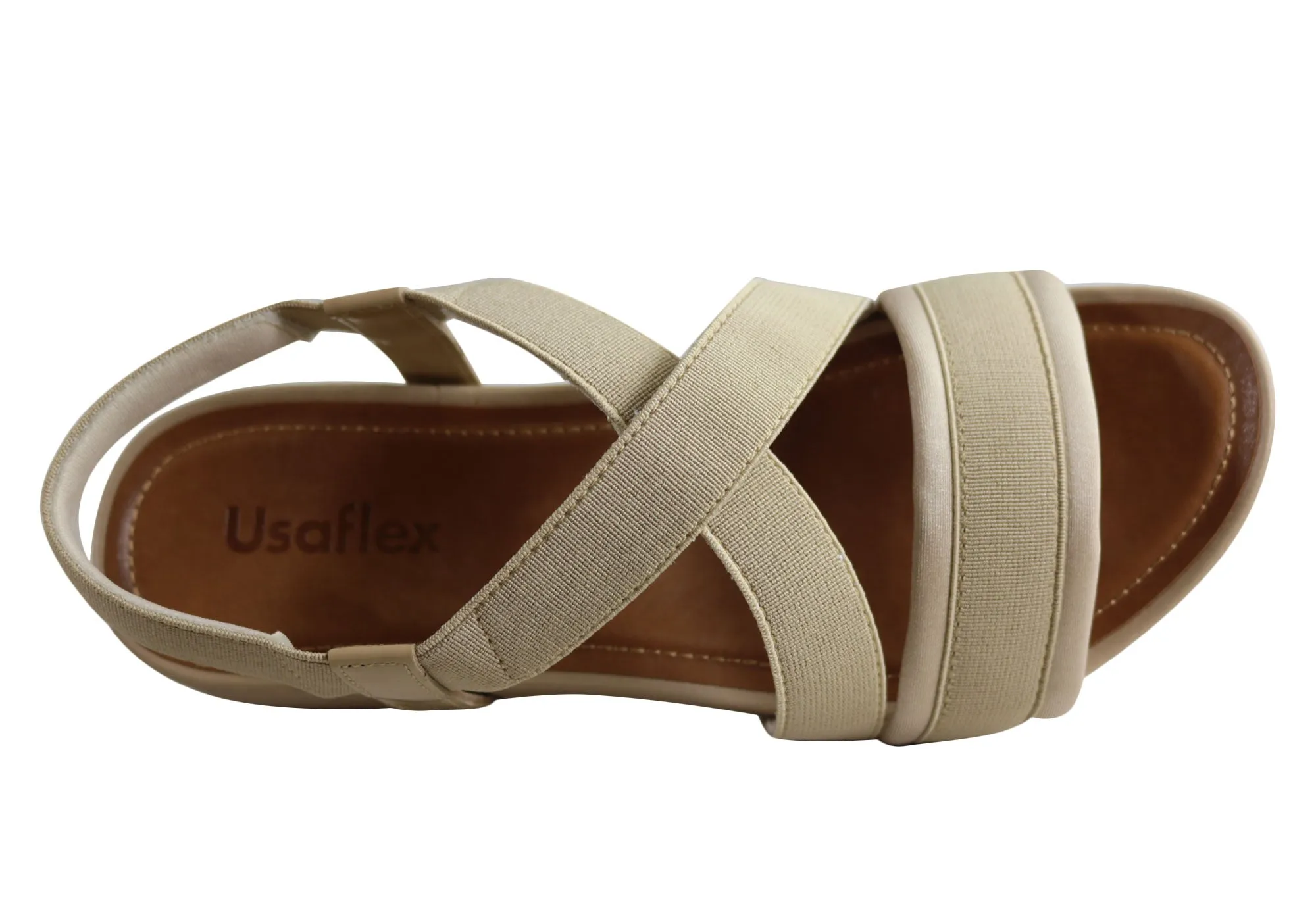 Usaflex Ambrosa Womens Comfortable Cushioned Sandals Made In Brazil Usaflex Shoes
