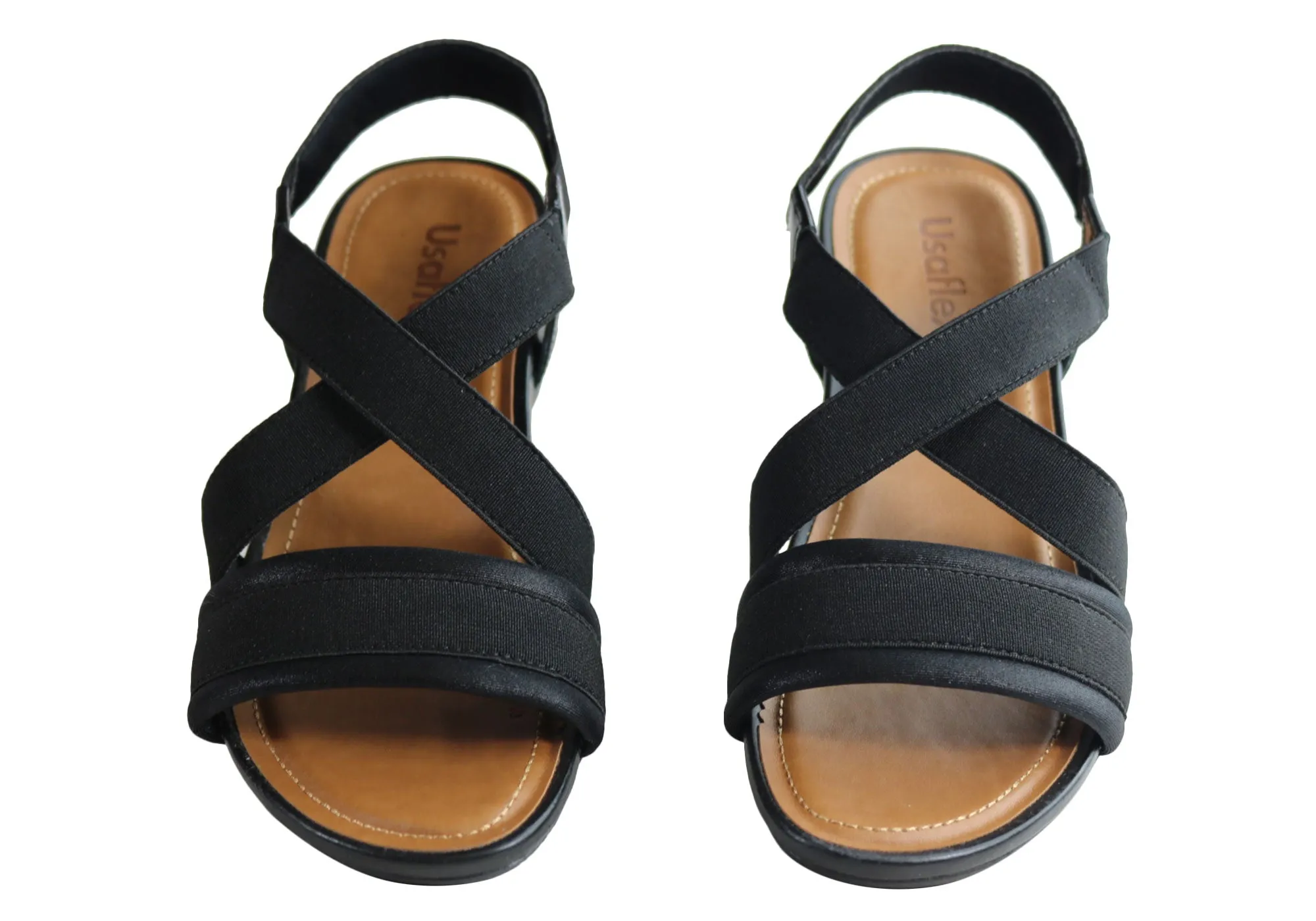 Usaflex Ambrosa Womens Comfortable Cushioned Sandals Made In Brazil Usaflex Shoes