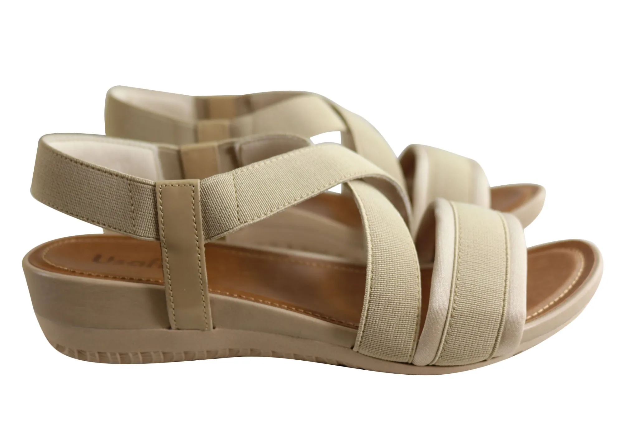 Usaflex Ambrosa Womens Comfortable Cushioned Sandals Made In Brazil Usaflex Shoes