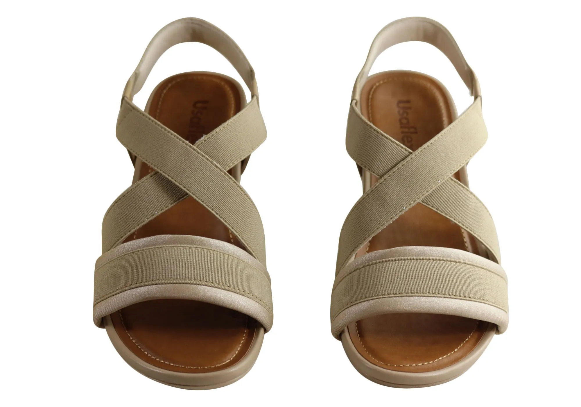 Usaflex Ambrosa Womens Comfortable Cushioned Sandals Made In Brazil Usaflex Shoes