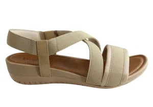 Usaflex Ambrosa Womens Comfortable Cushioned Sandals Made In Brazil Usaflex Shoes