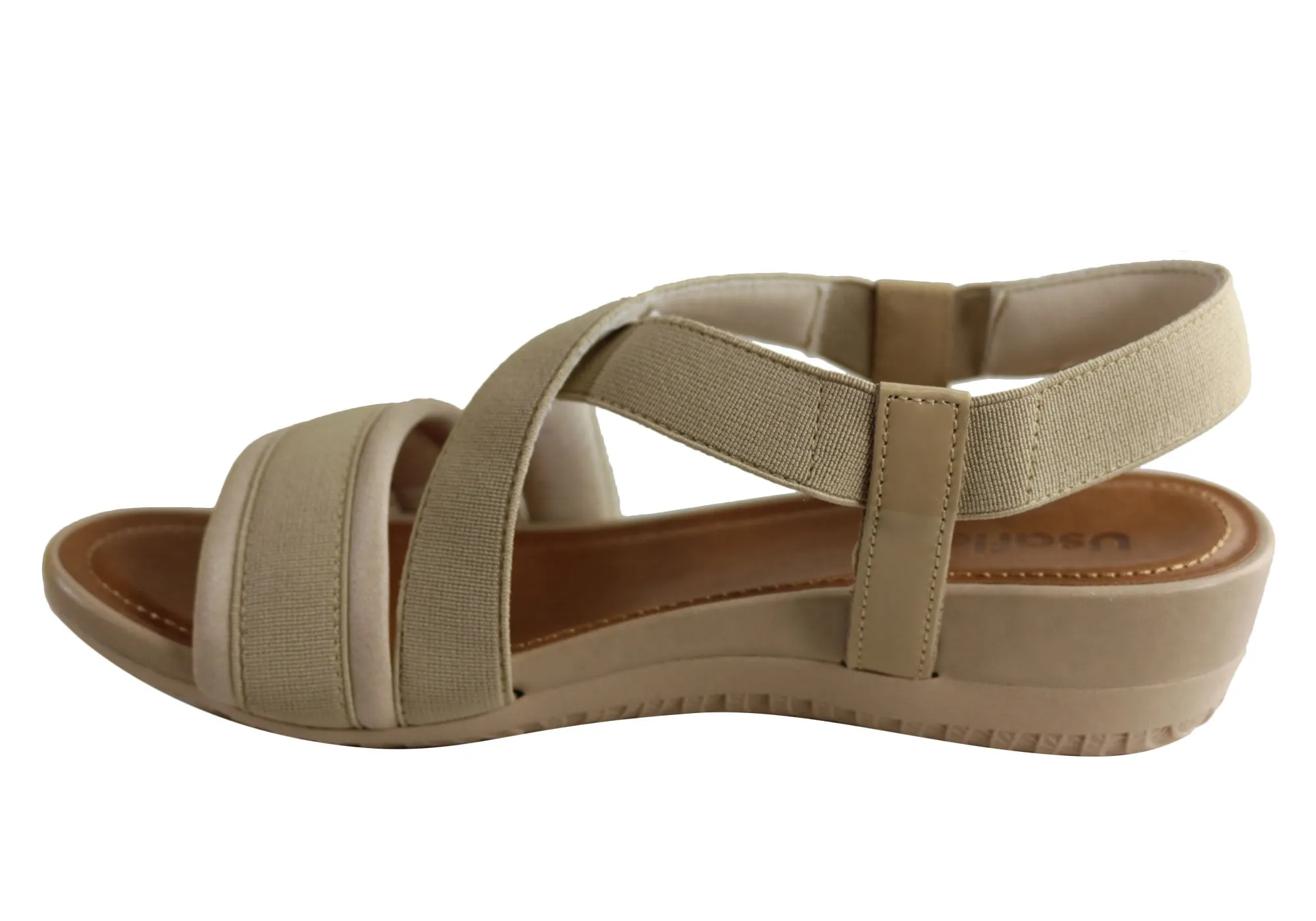 Usaflex Ambrosa Womens Comfortable Cushioned Sandals Made In Brazil Usaflex Shoes