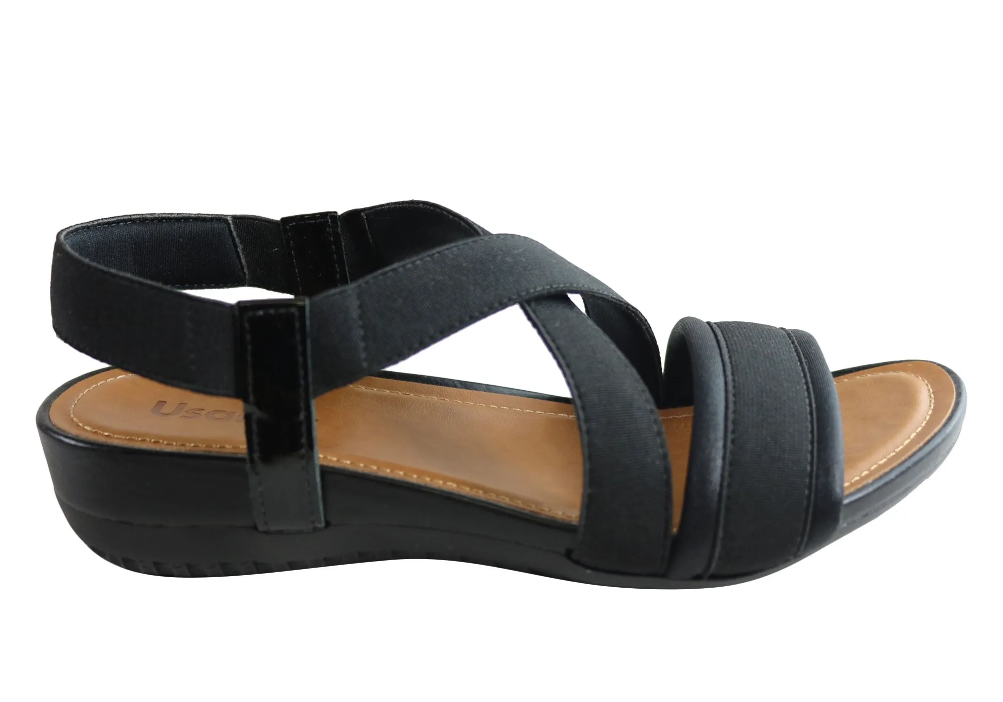Usaflex Ambrosa Womens Comfortable Cushioned Sandals Made In Brazil Usaflex Shoes