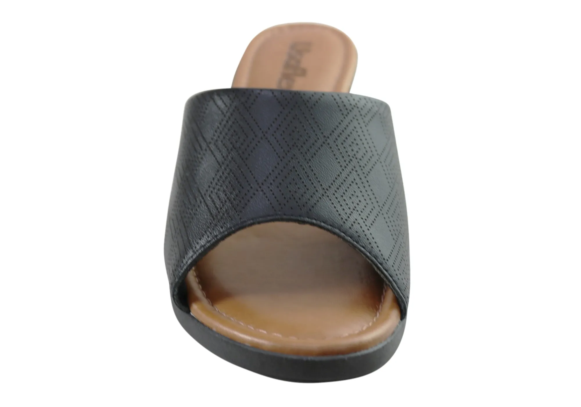 Usaflex Anatolia Womens Comfort Leather Slides Sandals Made In Brazil Usaflex Shoes