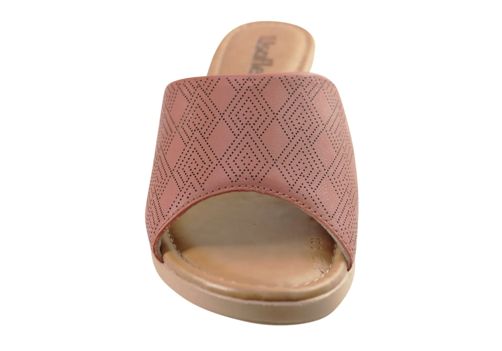 Usaflex Anatolia Womens Comfort Leather Slides Sandals Made In Brazil Usaflex Shoes
