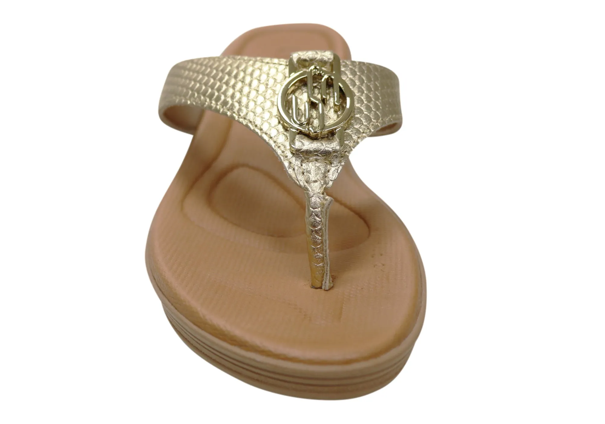 Usaflex Dorina Womens Comfort Leather Thongs Sandals Made In Brazil Usaflex Shoes