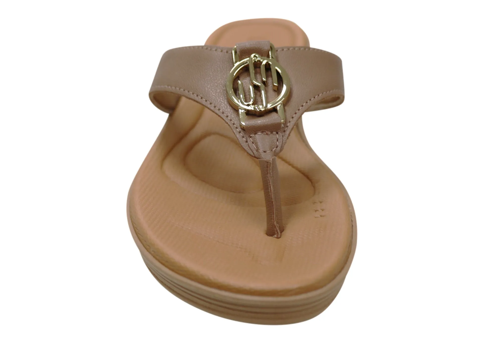 Usaflex Dorina Womens Comfort Leather Thongs Sandals Made In Brazil Usaflex Shoes