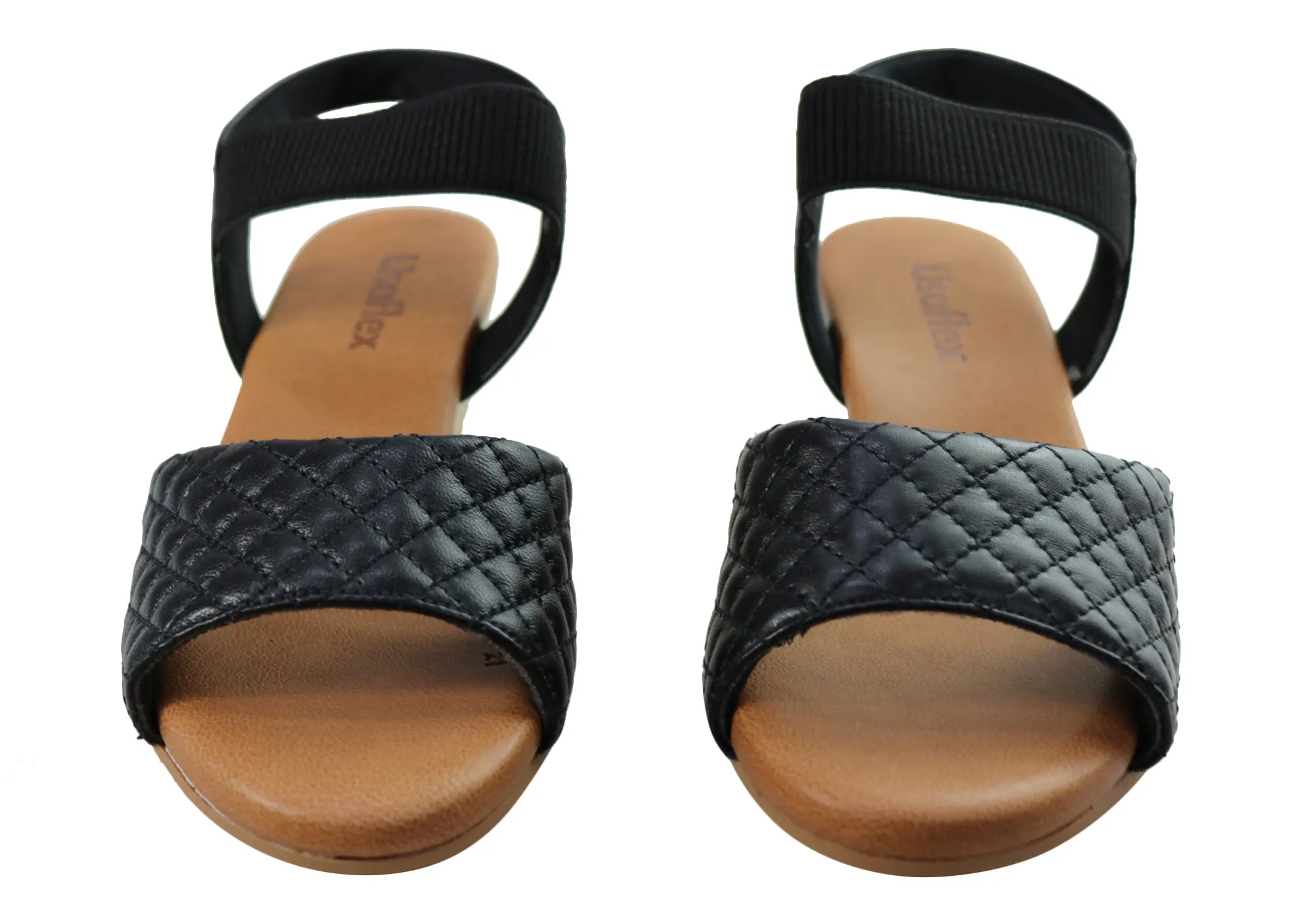 Usaflex Lorelei Womens Comfort Leather Wedge Sandals Made In Brazil Usaflex Shoes