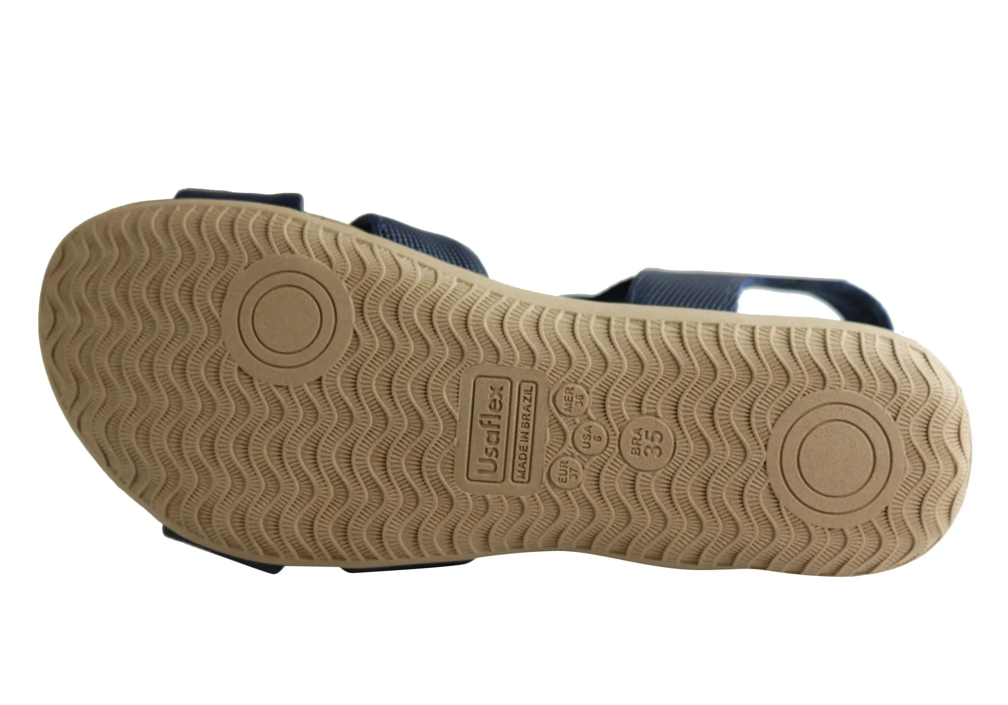 Usaflex Ventura Womens Comfy Cushioned Leather Sandals Made In Brazil Usaflex Shoes