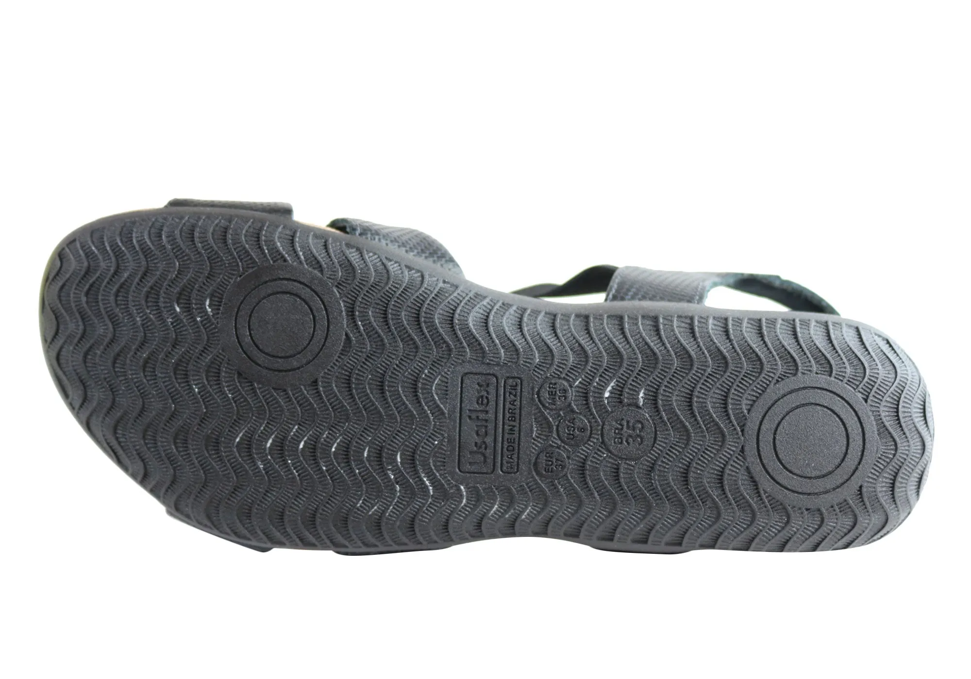 Usaflex Ventura Womens Comfy Cushioned Leather Sandals Made In Brazil Usaflex Shoes