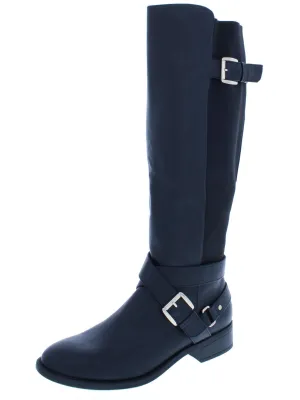 Vada Womens Faux Leather Over-The-Knee Riding Boots