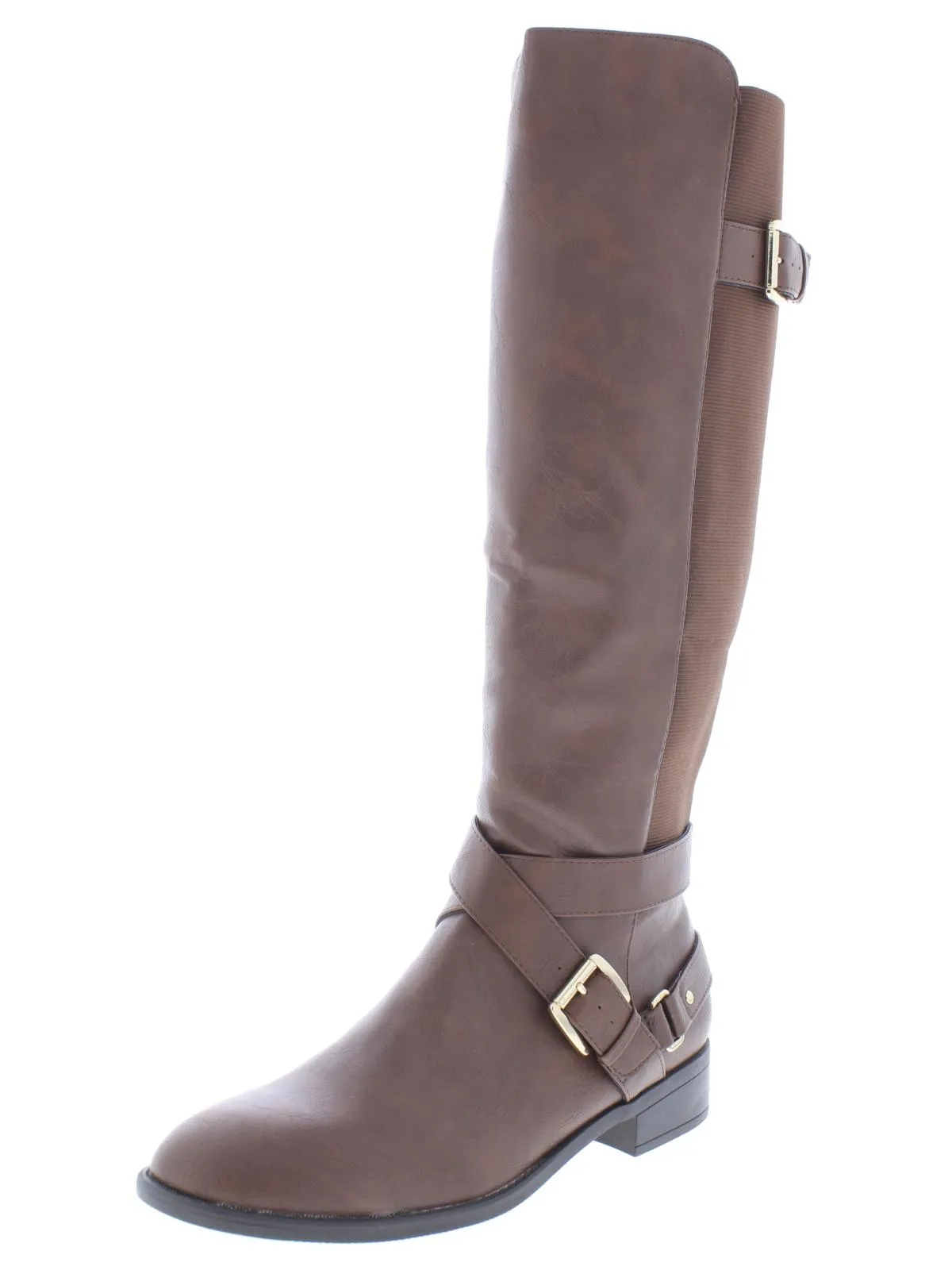 Vada Womens Faux Leather Over-The-Knee Riding Boots