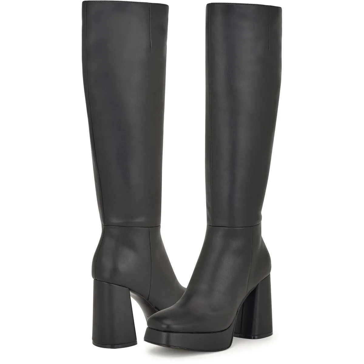Vadda 3 Womens Faux Leather Platform Knee-High Boots
