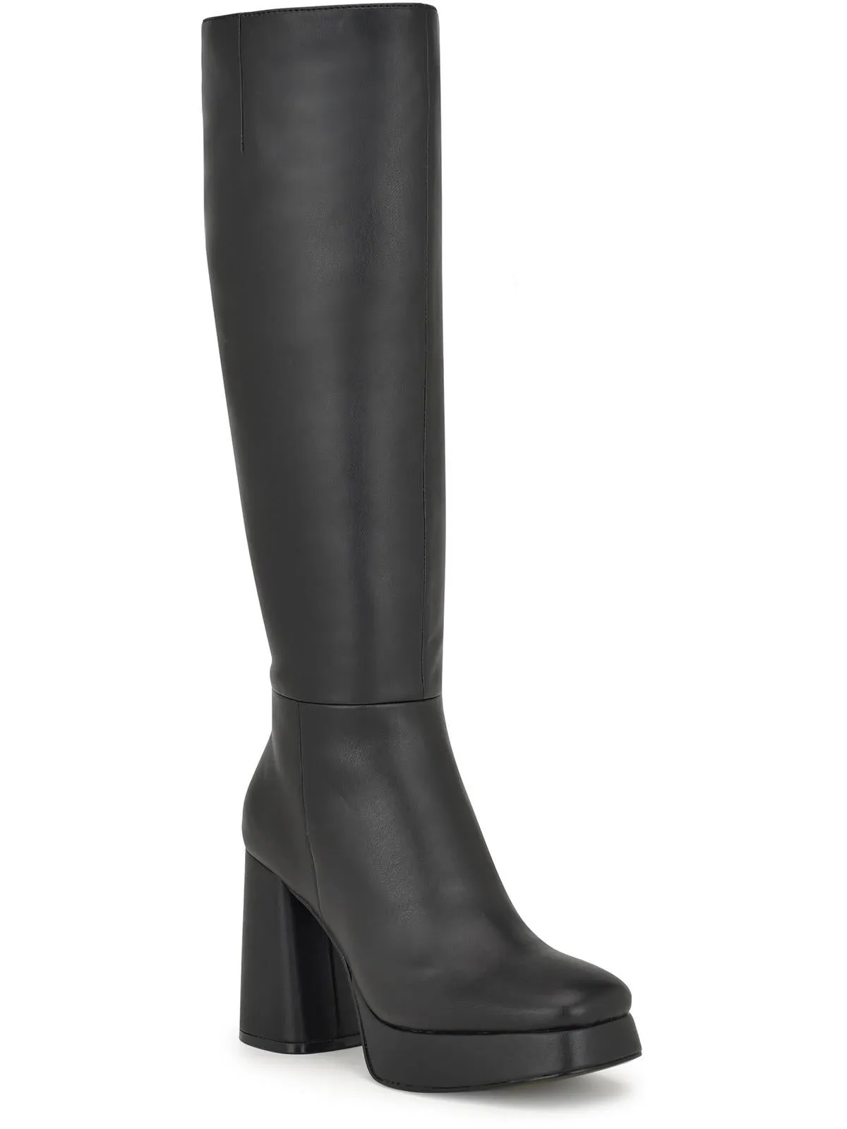 Vadda 3 Womens Faux Leather Platform Knee-High Boots