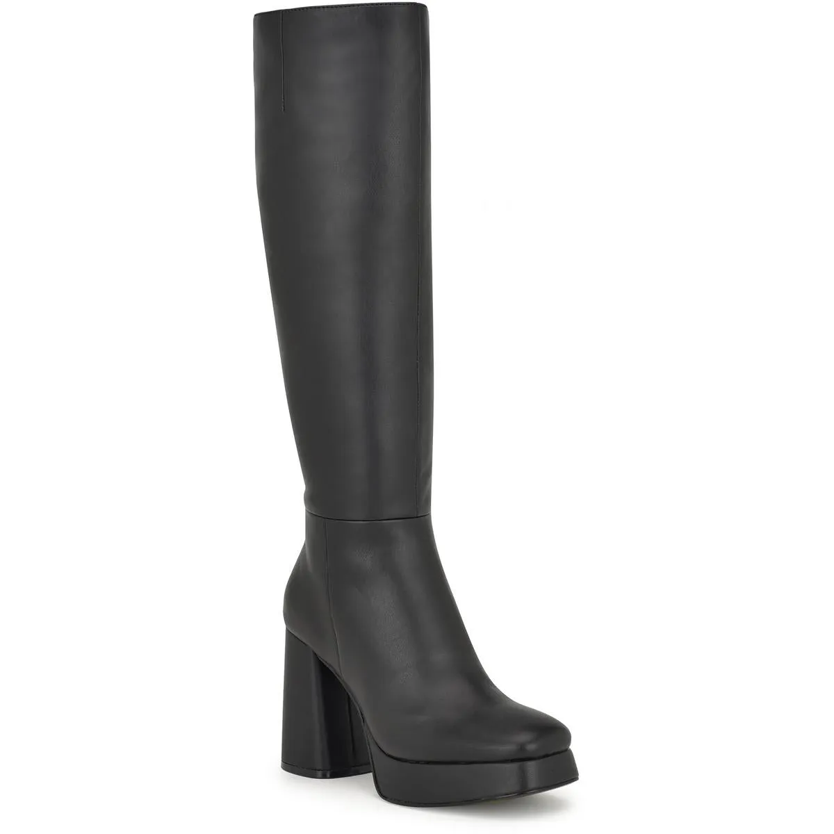 Vadda 3 Womens Faux Leather Platform Knee-High Boots