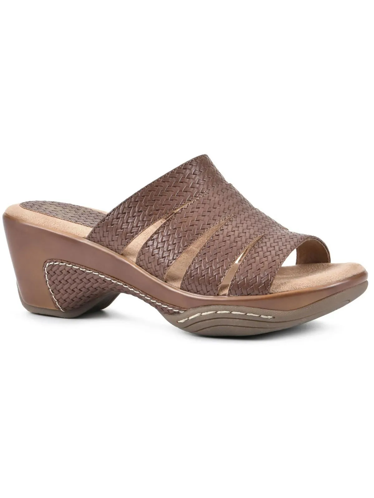 Valora Womens Open Toe Slip On Clogs
