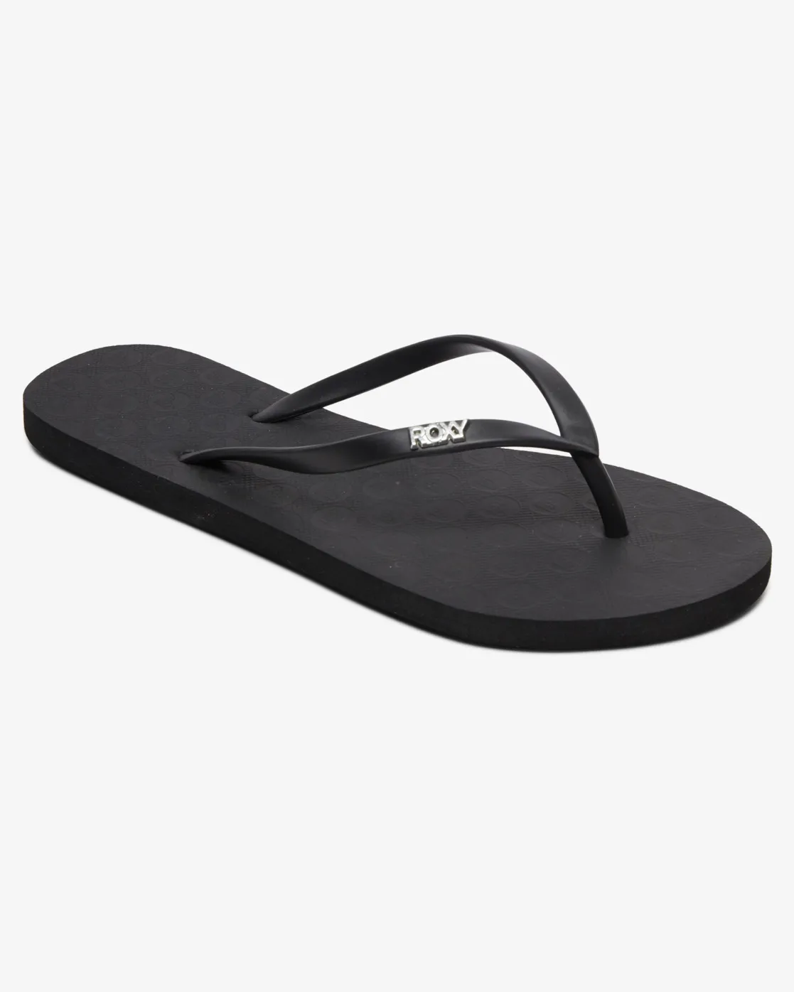 Viva IV Flip Flops in Black Smooth
