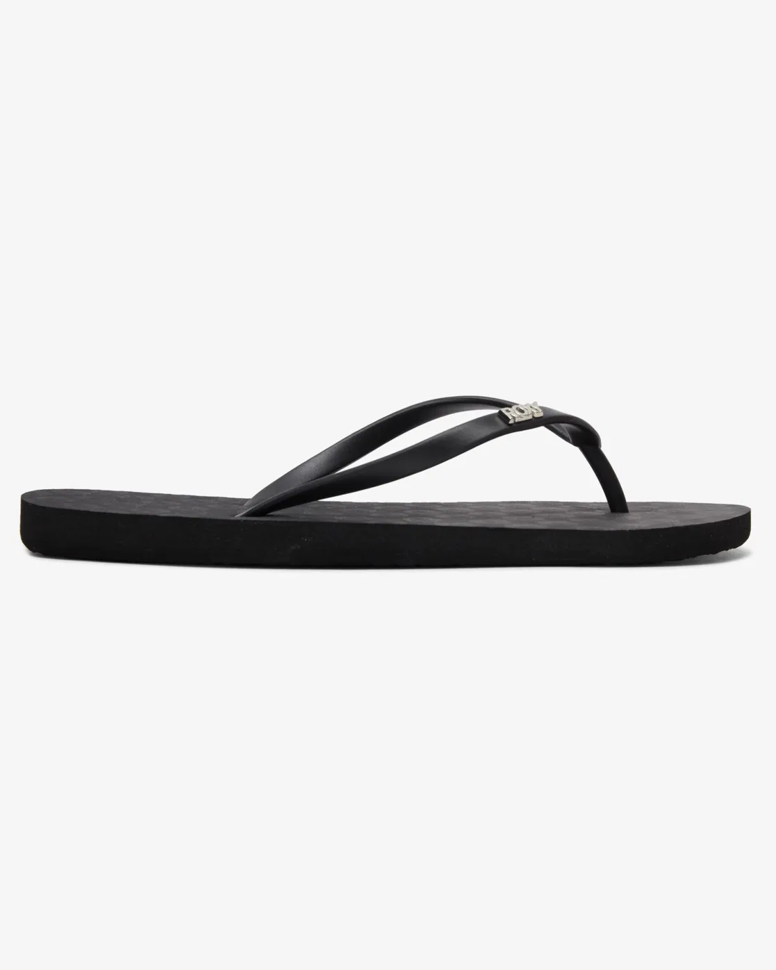 Viva IV Flip Flops in Black Smooth