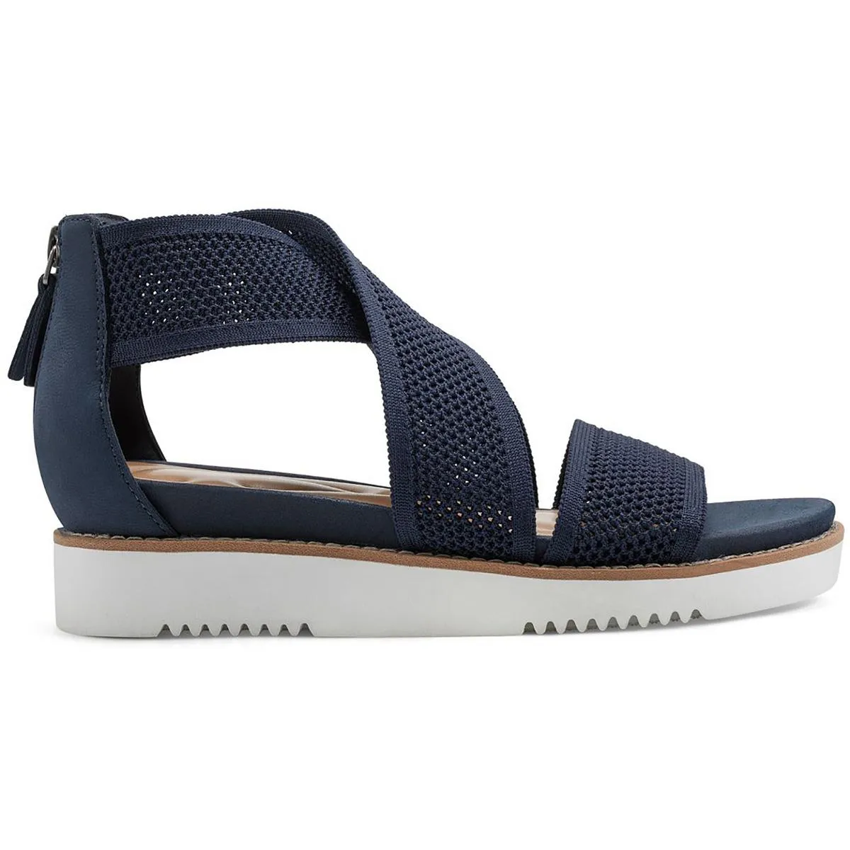 Wander 2 Womens Knit Open Toe Platform Sandals