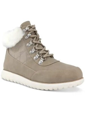 Wanona Womens Faux Suede Bootie Ankle Boots