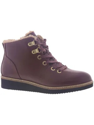 Wilcox Womens Leather Lace Up Ankle Boots