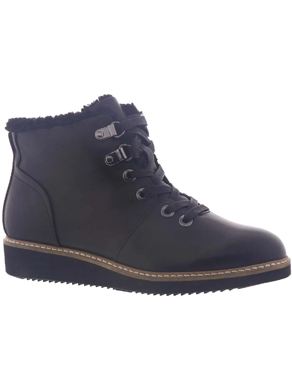 Wilcox Womens Leather Lace Up Ankle Boots