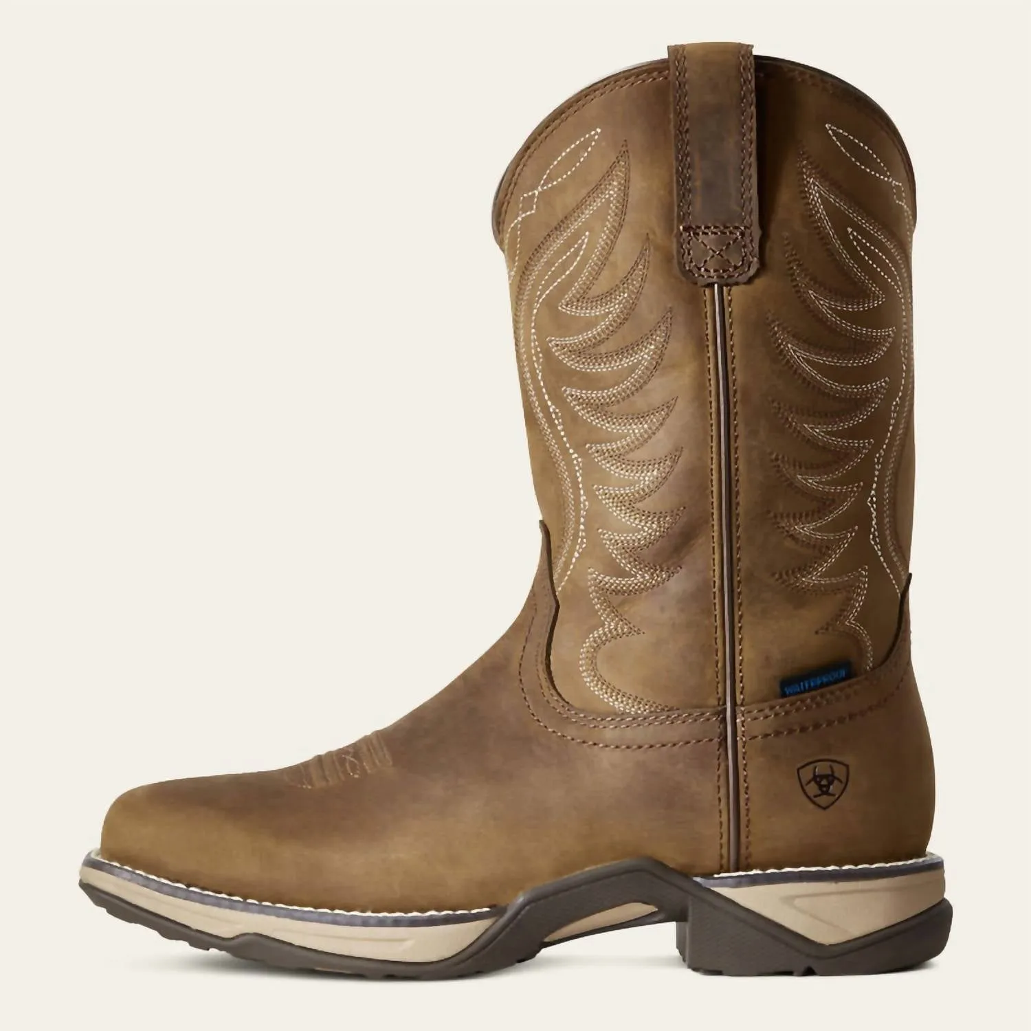Women's Anthem Waterproof Western Boots - Medium In Distressed Brown